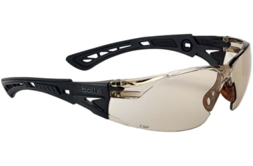 Image of Bolle Rush+ Small Safety Glasses, Matte Black Frame, Copper BSSI Lens, PSSRUSPC142B