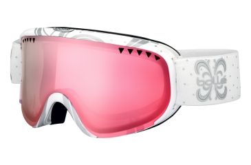 Image of Bolle Scarlett Goggles, Shiny White Night Frame, Vermillon Gun Lens, 21385