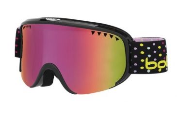 Image of Bolle Scarlett Ski/Snowboard Goggles,Shiny Black Dots Frame,Rose Gold Lens 21322