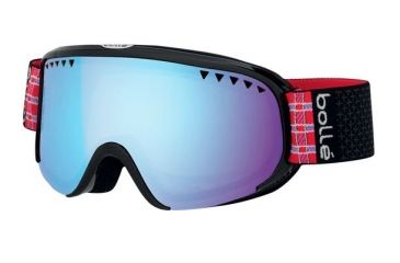 Image of Bolle Scarlett Ski/Snowboard Goggles,Shiny Black Plaid Frame,Aurora Lens 21319