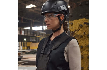 Image of Bolle Silex+ Small Safety Glasses, Grey Coral Frame, Clear Lens, PSSSILP0402