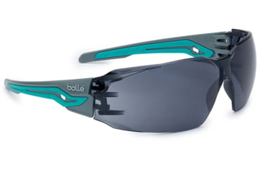 Image of Bolle Silex+ Small Safety Glasses, Grey Green Frame, Smoke Lens, PSSSILP4262