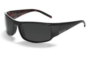 Image of Bolle King Sunglasses, Black/Red Marble Frame, Polar TNS Lens 11201