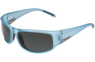 Image of Bolle Sunglasses, King Satin Crystal Blue Frame Polarized TNS Lens 11506