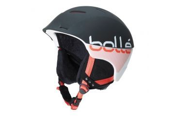 Image of Bolle Synergy Helmet, Soft Black and Coral, 52-54cm 30650