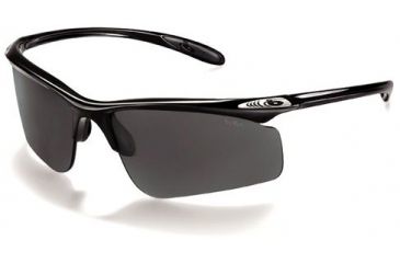 Image of Bolle Warrant Interchangeable Lens Sunglasses, Shiny Black Frame, Polarized TNS lens 10947