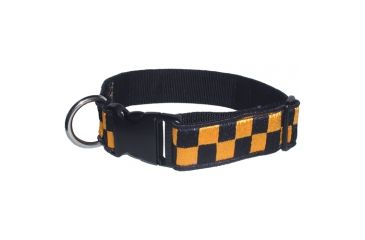 Image of Boston Leather 11/2inch Navy &amp; Gold Nylon Collar - 8154-5