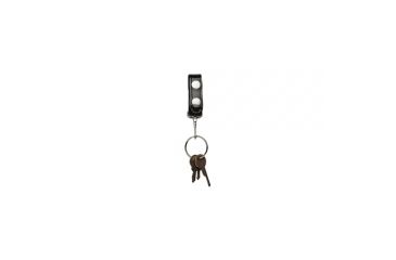 Image of Boston Leather Belt Keeper Key Black Snap - 5435-1-BL