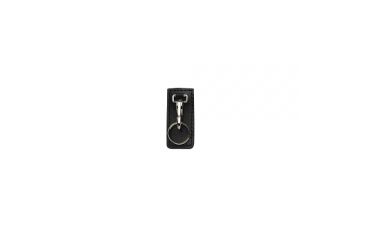 Image of Boston Leather Hi Ride Key Hldr Blk Bw - 5444-3-B