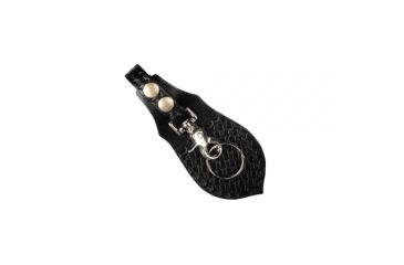 Image of Boston Leather Key Loop With Flap - 5446-3-BLK