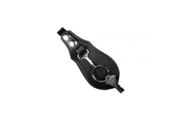 Image of Boston Leather Key Loop With Flap-bw, Brass - 5448-3-B