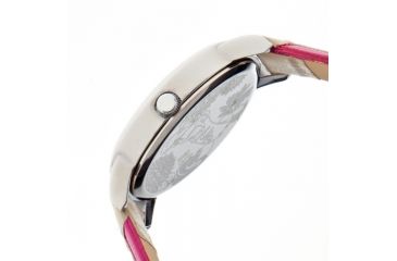 Image of Boum Bm2201 Contraire Ladies Watch, Silver, Hot Pink Leather BOUBM2201