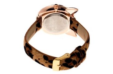 Image of Boum BM3206 Miaou Ladies Watch, 38mm, Rose Metal Case, Leopard Print Band BOUBM3206