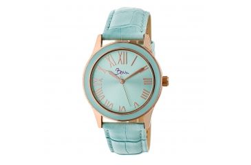 Image of Boum Moue Leather Band Watch, Powder Blue/Powder Blue BOUBM4803