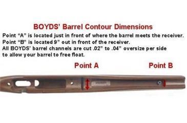 Image of Boyds Hardwood Gunstocks Pro Varmint Winchester XPR Long Action Factory Barrel Channel, Black Textured 50C06241G203
