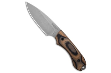 Image of Bradford Bradford Guardian 4 MagnaCut Fixed Blade Knife Black G-10/Brown Wood 4.6" SW, Black/Brown, CPM MagnaCut, adult, BHQ-204350