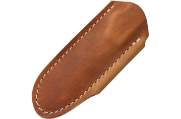 Image of Bradford Knives Guardian 3 Nimbus Fixed Blade Knife, 6.75in Overall, 3.5in Nimbus Finish N690 SS Drop Point, Black Sculpted G10 Handle, Sabre Gound Blade, Brown Leather, Black, 3FE-001N-N690