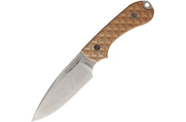 Image of Bradford Knives Guardian3 EDC Coyote Brown Fixed Blade Knife, 3.5in, Stonewash, Brown, G10 Handle BRAD03