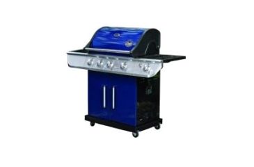 Image of Bradley Smoker 4-Burner Gas Grill w/Sear Burner BG40402BLU