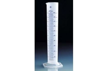 Image of BrandTech Class B Graduated Cylinders, Polypropylene, Blue Scale, BrandTech V650081