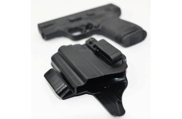 Image of Bravo Concealment IWB Torsion Holster 3.0, S&amp;W M&amp;P 9,40 Shield Shield 2.0, Right Hand, 1.5in Belt Clips, Black, Small, BC20-1015