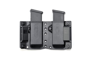 Image of Bravo Concealment Magazine Pouch, Double, 1.5 Belt Loops, Size Large, Fits Glock 19/17, Sig P320, HK VP9, CZP10 Magazines, Ambidextrous, Polymer, Black BC60-2003L