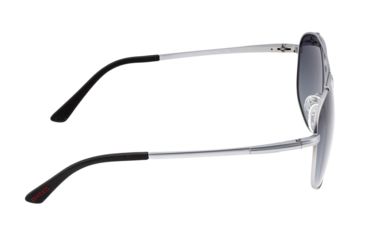 Image of Breed Asteroid Sunglasses, Silver Titanium Frame, Black Polarized Lens, Silver/Black, One Size, BSG052SL