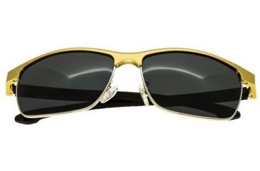 Image of Breed Bode Sunglasses, Gold Titanium Frame, Black Lens BSG026GD