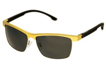 Image of Breed Bode Sunglasses, Gold Titanium Frame, Black Lens BSG026GD