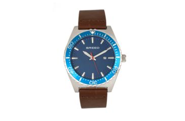 Image of Breed Ranger Watch - Men's, Blue/Dark Brown, BRD8005