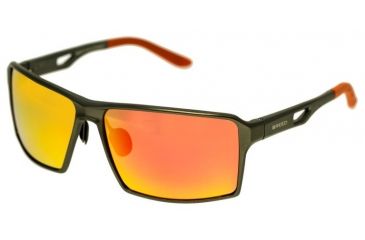 Image of Breed Centaurus Sunglasses, Gun Metal Titanium Frame, Red Lens BSG021DR
