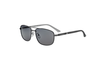 Image of Breed Gotham Polarized Sunglasses - Mens, Silver Frame, Black Lens, Silver/Black, One Size, BSG067C2