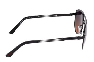 Image of Breed Leo Sunglasses, Black Titanium Frame, Brown Polarized Lens, Black/Brown, One Size, BSG051BK
