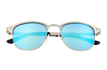 Image of Breed Phase Sunglasses, Silver Titanium Frame, Celeste Polarized Lens, Silver/Celeste, One Size, BSG058SL