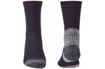Image of Bridgedale Lightweight Coolmax Performance Boot Socks - Mens, Navy/Red, Extra Large, 710132-042-XL