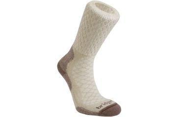 Image of Bridgedale MerinoFusion Trail Light Crew - Women's-Sand-Small