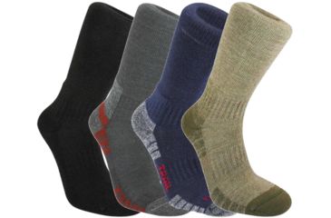 Image of WoolFusion Trail Light Crew Irregular Sock - Mens-Assorted-Large