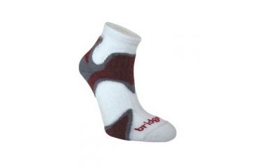 Image of Bridgedale Xhale Speed D Sock - Slate/Maroon M