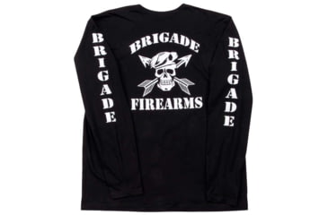 Image of Brigade Manufacturing Garment Logo T-Shirt Long Sleeve, Black, Medium, GLS0A3B0