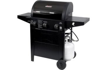 Image of Brinkmann Outdoors Professional 3-Burner Propane Gas Grill, Black 810-3330-SB
