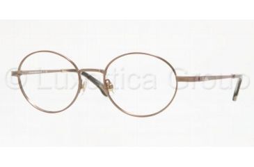 Image of Brooks Brothers BB483 Progressive Eyeglasses, Light Brown Frame / 49 mm Prescription Lenses, 1551 4919