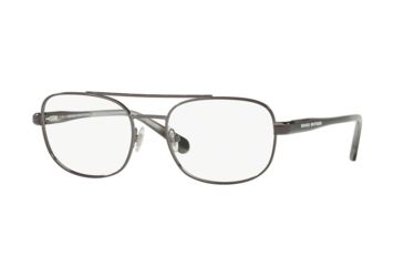 Image of Brooks Brothers BB1050 Single Vision Prescription Eyeglasses 1676-53 - Gunmetal/Grey Horn Frame