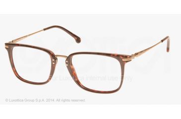 Image of Brooks Brothers BB2020 Single Vision Prescription Eyeglasses 6001-53 - Dark Tortoise Frame