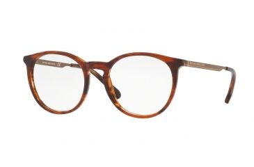 Image of Brooks Brothers BB2041 Single Vision Prescription Eyeglasses 6141-50 - Brown Horn Frame