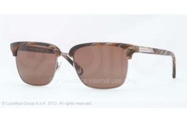 Image of Brooks Brothers BB4021 Sunglasses 601573-53 - Brown Horn Frame, Brown Solid Lenses