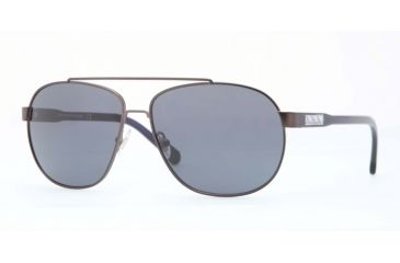 Image of Brooks Brothers BB4027 Sunglasses 165287-58 - Satin Gunmetal Frame, Grey Blue Lenses