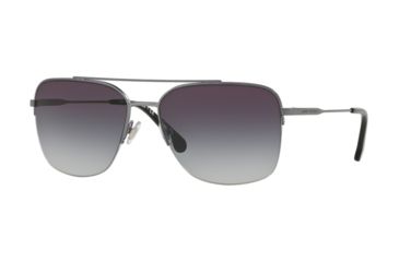Image of Brooks Brothers BB4047 Sunglasses 12218G-60 - Dark Gunmetal Frame, Gray Gradient Lenses