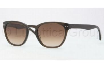 Image of Brooks Brothers BB5003S Sunglasses 605113-4920 - Olive Smoky Brown Gra
