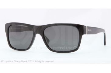 Image of Brooks Brothers BB5011 Sunglasses 600087-57 - Black Frame, Grey Solid Lenses