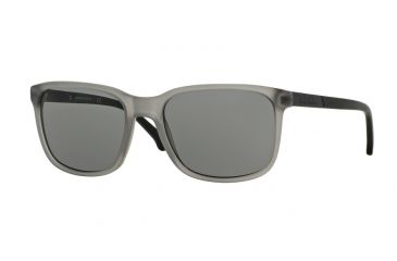 Image of Brooks Brothers BB5026S Sunglasses 609487-57 - Matte Lt. Grey/satin Black Frame, Grey Solid Lenses